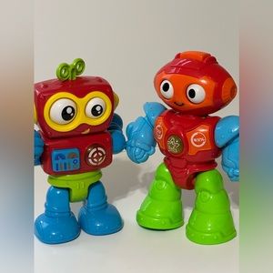 Kidoozie Lights n' Sounds Robots Lights up and Makes Sounds, Poseable